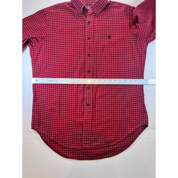Polo Ralph‎ Lauren Men’s SZ M Red And Black Gingham Dress Shirt. Preppy - Picture 5 of 9